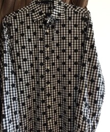 603 | ギンガムチェック×ドット柄シャツ(シャツ/ブラウス)