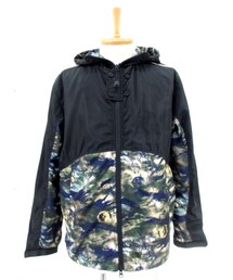 DUPPIES SATELLITE CAMO MOUNTAIN HOODIE JACKET (BLACK BASE)(ナイロンジャケット)