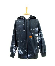 DUPPIES | DUPPIES GALAXY TIGER STRIPE CAMOUFLAGE ZIP HOODIE (GRAY SCALE)(ジャージ)