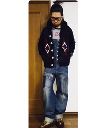 パーカー×ネイティヴベストver | トップス