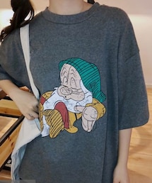 DK-GIRL | カートゥーン半袖プルオーバー(Tシャツ/カットソー)