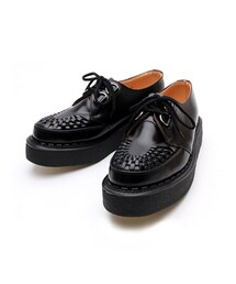 GEORGE COX | 3588 ブラックレザー ブラックインターレース(その他シューズ)