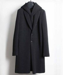 KAZUYUKI KUMAGAI ATTACHMENT | ダンボールニット 2つ釦フーデッドコート(ダウンジャケット/コート)