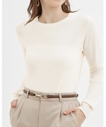 GU | 20.11 20 ソフトリッチクルーネックセーター　990(ニット/セーター)