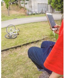 風に負けた自転車🚲 | バックパック/リュック