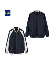 GU | GU）リバーシブルビッグスカジャン(ブルゾン)