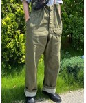 1950s British army green denim | (牛仔褲)