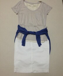 UNIQLO | ユニクロ 白デニムスカート(デニムスカート)