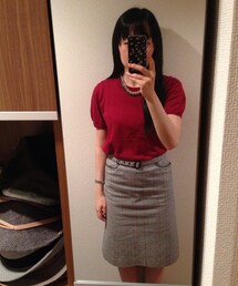 MELROSE | メルローズ チェックタイトスカート(スカート)