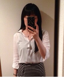 CLEARIMPRESSION  | クリアインプレッション スキッパーシャツ(シャツ/ブラウス)