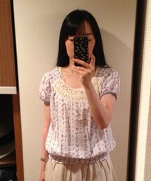 ZARA | zara 花柄ブラウス(シャツ/ブラウス)