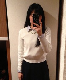 GU | g.u. 白ニット(ニット/セーター)