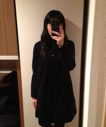 URBAN RESEARCH DOORS | アーバンリサーチドアーズ 紺コーデュロイワンピ(ワンピース)