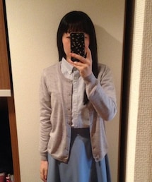 無印良品 | 無印良品 ブルーストライプボタンダウンシャツ(シャツ/ブラウス)