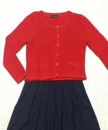 CLEARIMPRESSION  | クリアインプレッション 赤カーディガン(カーディガン/ボレロ)