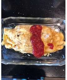 今日作った赤いケチャップのオムライス | 食器/キッチン