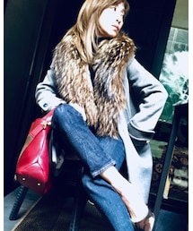 ファーたっぷりでお気に入り❤️ | その他アウター