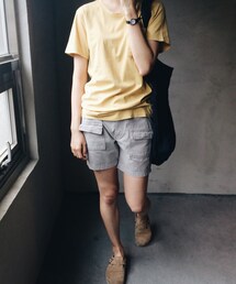 카고 쇼츠
그레이 컬러감이 멋스럽고, 카고의 편안한 느낌을
살린 팬츠!
베이직한 라인으로 다양한 top의
매칭이 자유롭다!(その他パンツ)
