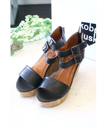 kobe husk | 「KOBE HUSK」コーベハスク　CHERISプラットフォームサンダル＜マットブラック＞(シューズ)