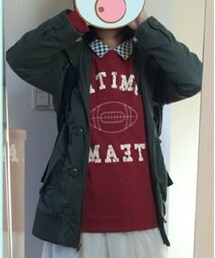 お姉ちゃんのおさがり | パーカー(カーキ)(パーカー)