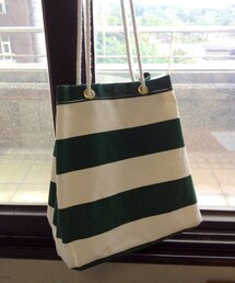 ［雜］條紋輕便包*綠(クラッチバッグ)