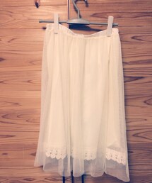 earth music&ecology | 白のチュールスカート(スカート)