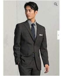 Perfect Suit FActory | 【防シワパンツウォッシャブル】WEB限定スーツ　ウールライク　チェック(スーツセット)