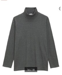 GU | ソフトコットンタートルネック(トップス)