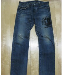 HYSTERIC GLAMOUR | ガールプリント加工デニムパンツ ROCK'N'ROLL IS KILLING ME　4AP2584(デニムパンツ)