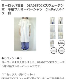 VintageRe | スウェーデン軍　半袖プルーオーバシャツ(シャツ/ブラウス)