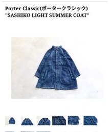 PORTERClassic | サマーコート(ステンカラーコート)