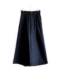 タックデザイン2ボタンスカートパンツ(その他パンツ)
