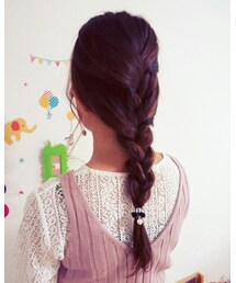 ヘアアレンジ💕 | ヘアアレンジ💕(ヘアゴム)