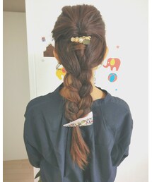 ヘアアレンジ✂️ | ヘアアレンジ✂️(バレッタ/ヘアクリップ)