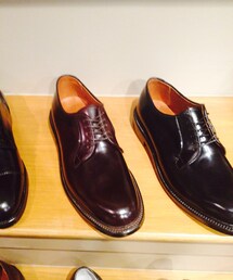 ALDEN | Cordovan Plain Toe Blucher Oxford
オールデン コードヴァン プレーントゥ
　ALDENのトラディショナルシューズならではの快適な履き心地はそのままに、上質なコードバンの素材感と履き心地が良く汎用性の高い「バリーラスト」の木型が履く人の足元を飾ってくれる逸品。
(ドレスシューズ)