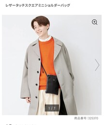 GU | レザータッチスクエアミニショルダーバッグ(ショルダーバッグ)