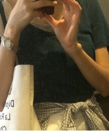 UNIQLO | ライトコットンクルーネックT ネイビー(Tシャツ/カットソー)