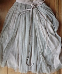 MERCURYDUO | ドットチュールシフォンスカート モカ(スカート)