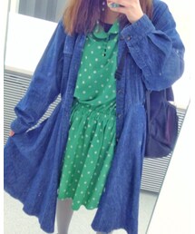 おさがりのデニムワンピース | シャツワンピース