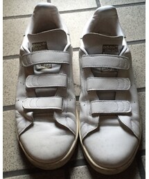 adidas | adidas スタンスミス ベルクロ ゴールド(スニーカー)