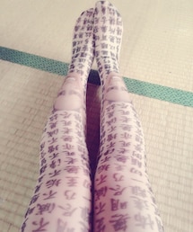 MAM AVANTGARDE | アバンギャルド 般若心経ストッキング(タイツ/ストッキング)