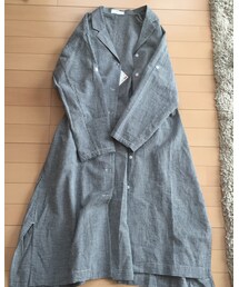 UNIQLO | コットンリネンチェックロングシャツ(シャツ/ブラウス)