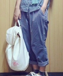 w closet | ストレッチコーデュロイのゆるゆるパンツ(その他パンツ)