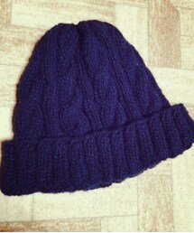 Handmade | アラン模様のニット帽(ニットキャップ/ビーニー)