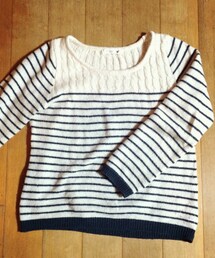 earth music&ecology | ボーダーニット(ニット/セーター)