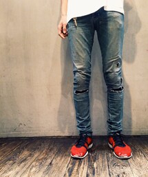 KSUBI | ダメージスキニーデニム(デニムパンツ)