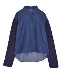 EMODA | デニムknit arm SH
(シャツ/ブラウス)