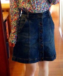 BE RADIANCE | フロントボタンデニムスカート(デニムスカート)