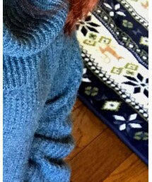 Samansa Mos2 blue | ニット/セーター