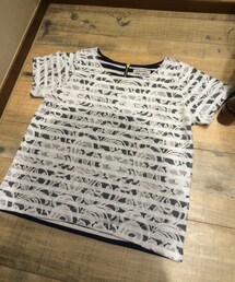 GLOBAL WORK | White and black colour t shirt(Tシャツ/カットソー)